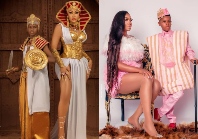 Actress Angela Okorie prays for son as he turns a year old today