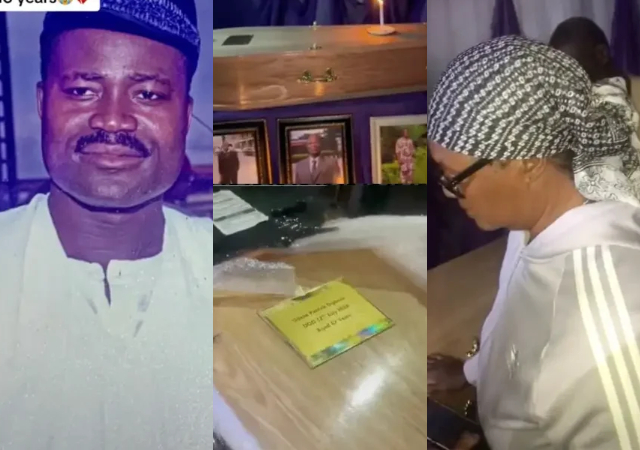 Heartbreaking moment wife receives husband's body after 16 years abroad