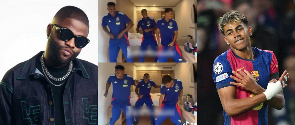 Skales Excited As Barcelona Star Lamine Yamal And His Mates Grooves To Song “Shake Body" -