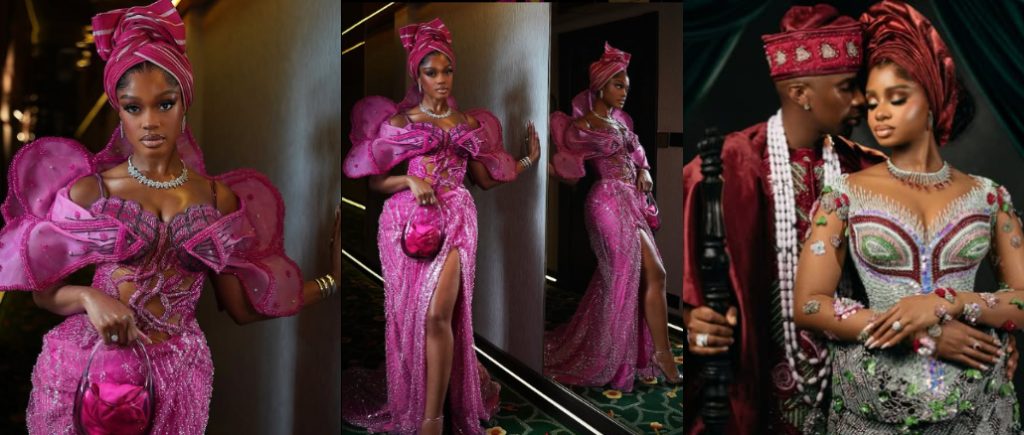 Diana Eneje’s Stunning Look Turns Heads at Priscilla Ojo’s Traditional Wedding