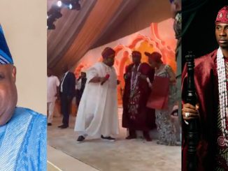 Governor Adeleke Performs at Priscilla Ojo and Juma Jux’s Lavish Ceremony