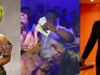 Soso Soberekon Showers Iyabo Ojo with Dollars at Priscy and Juma Jux's Wedding