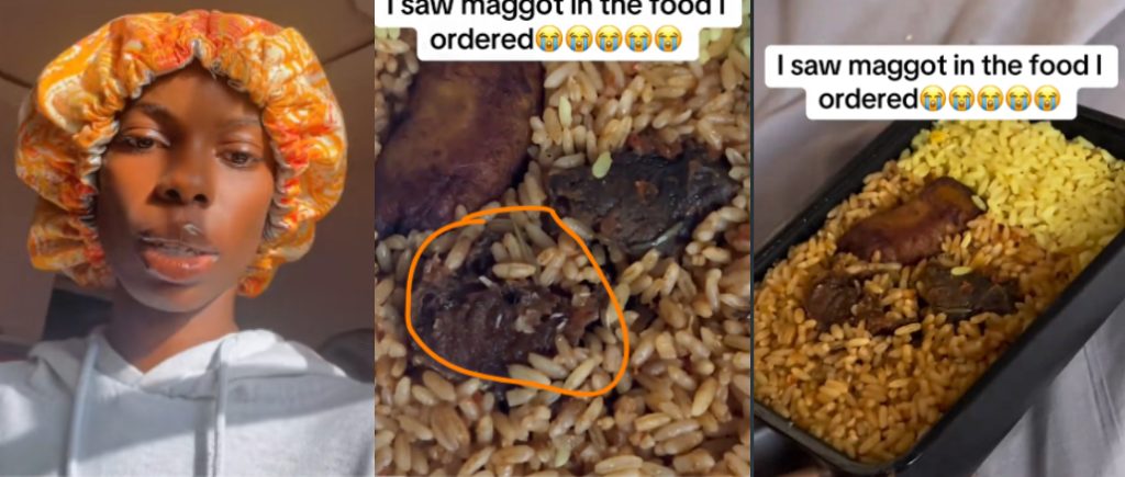 Nigerian Lady Lament After Finding Maggot in Food Ordered Online