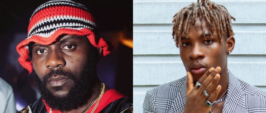 Odumodublvck bursts into laughter as Joeboy loses ₦3M bet on Real Madrid against Arsenal