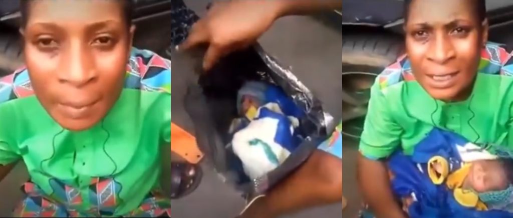 Baby Discovered Inside Woman’s Bag at Okro Market in Oyigbo