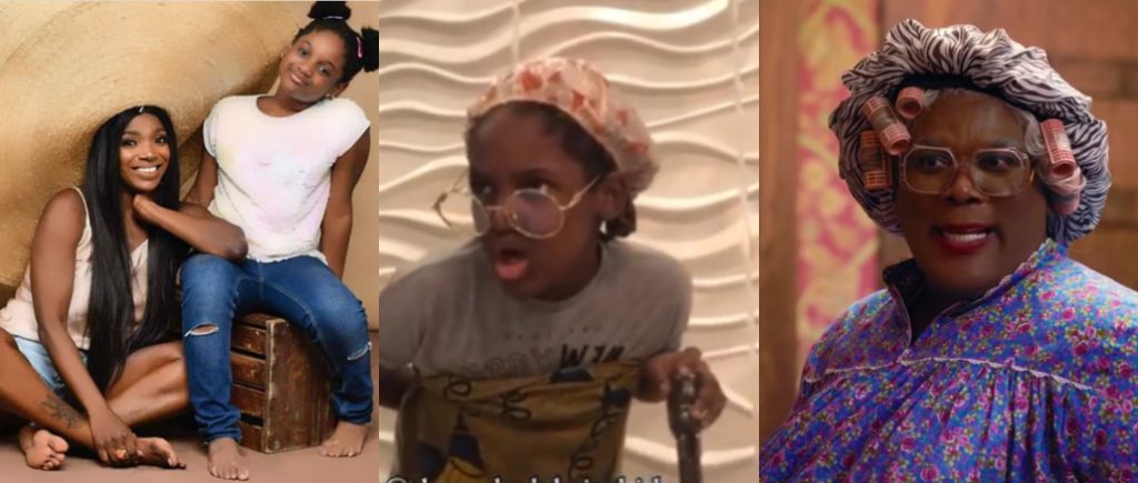Annie Idibia's Daughter Olivia Recreates Iconic Madea Scene in Viral Clip