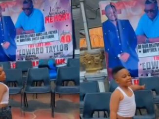 Little Boy Mistakes Father’s Funeral Banner for Birthday Poster