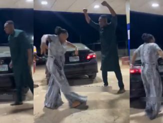 Man Joyfully Hails Wife After She Fills Up His Car Tank with N75K Fuel
