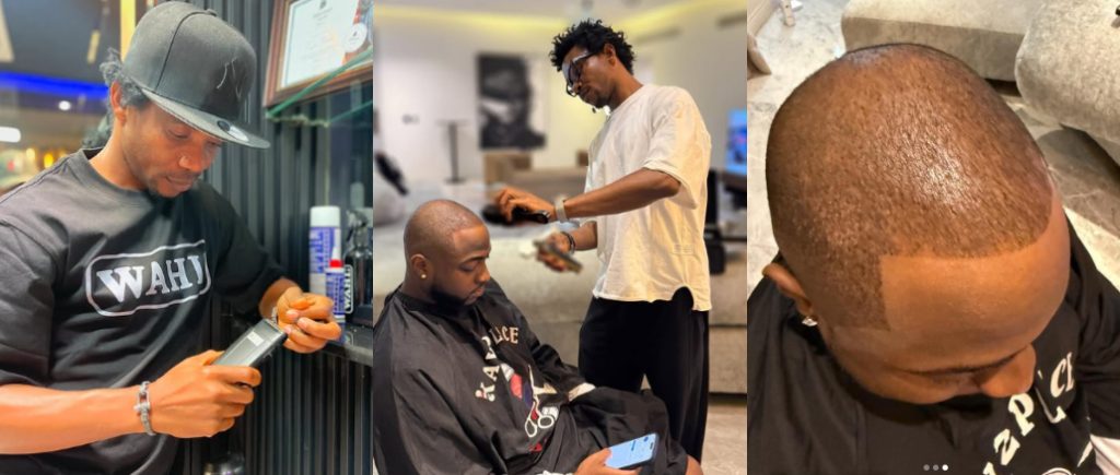 Davido’s Barber Reveals Singer Now Pays N2 Million Per Haircut

