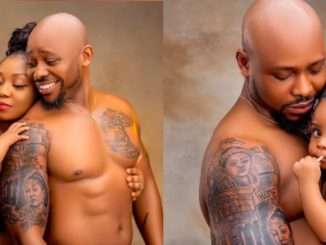 Nigerian man tattoos wife & daughter’s faces on his arm