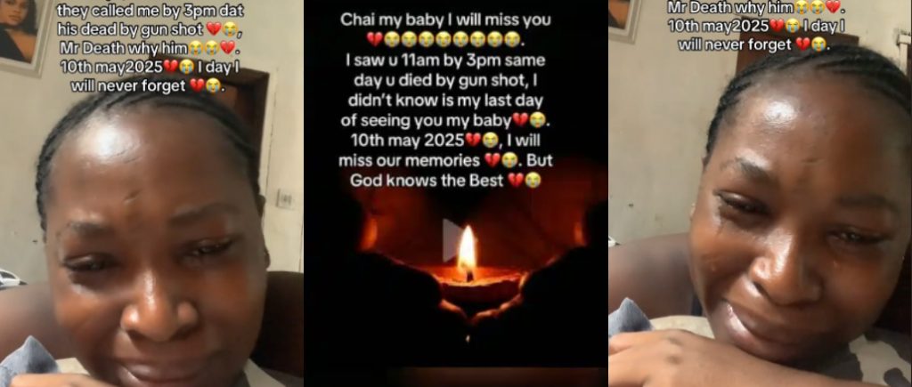 Lady cries bitterly after boyfriend dies hours after she left his house