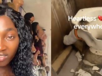 Nigerian Lady Destroys Toilet She Repaired After Landlord Serves Quit Notice