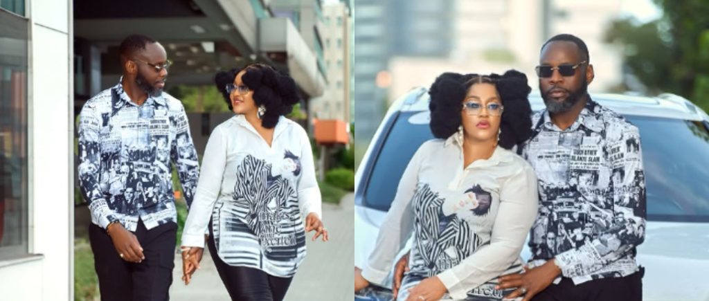 Actress Biodun Okeowo & Husband Celebrates 1st Wedding Anniversary in Style