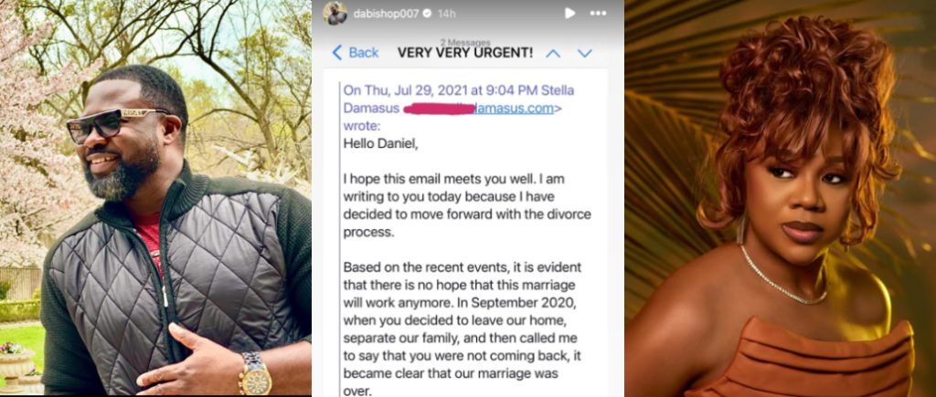 Stella Damasus Ex-Husband Accuses Her of Lying About Divorce, Leaks Email