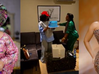 Iyabo Ojo Surprises Tonto Dikeh with Belated Birthday Cake