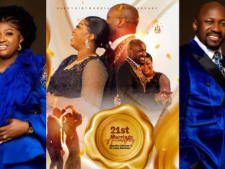 Apostle Suleman and Wife Lizzy Celebrate 21 Years Anniversary