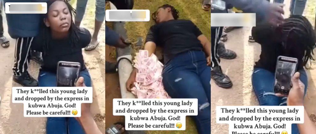 Nigerian Lady Found Dead After Being Abandoned by Kidnappers Along Abuja Road