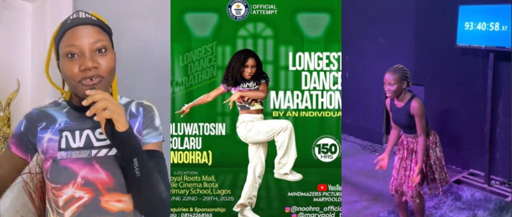 Nigerian Dancer Attempts to Break Guinness World Record with 150-Hour Dance Marathon

