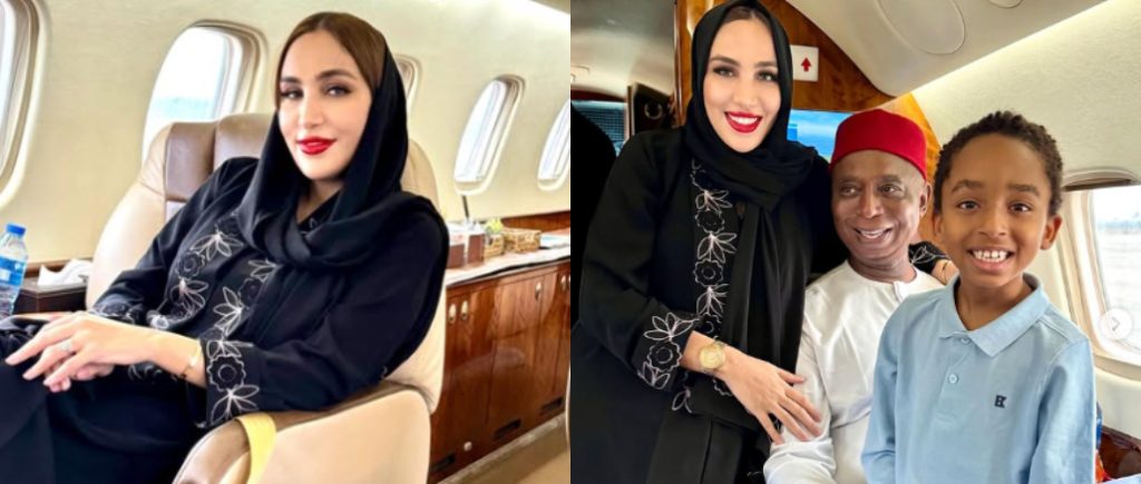 Laila Charani Shares Sweet Family Photo with Ned Nwoko and Son

