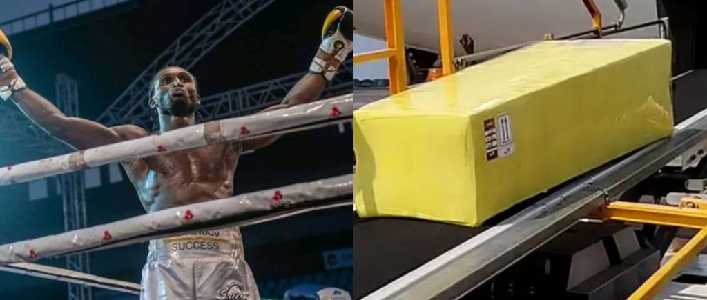 Late Boxer Olanrewaju Arrives from Ghana