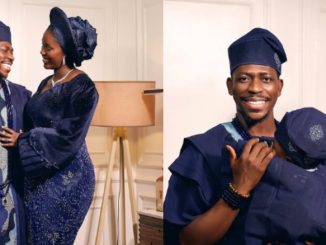 Moses Bliss and Wife Marie Dedicate Their Son to God in Church