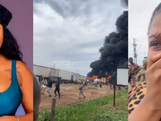 Actress Olamide Odunlade Escapes Tanker Explosion on Lagos-Ibadan Expressway