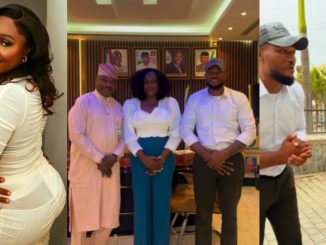 IVD Takes Fiancee Blessing CEO to Meet MC Oluomo in Abuja
