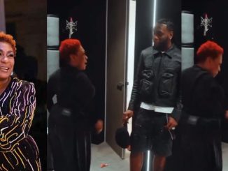 Burna Boy Blushes as Mom Hypes Him in New Video