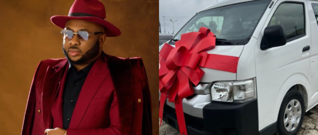 Olakunle Churchill Donates Bus to Church in Memory of Late Father

