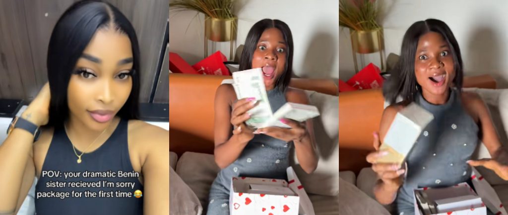 Lady Shares Dramatic Reaction of Her Sister After Receiving First-Ever 'I'm Sorry' Package
