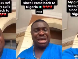Nigerian Man Cries Bitterly as Girlfriend Vanishes With His Car