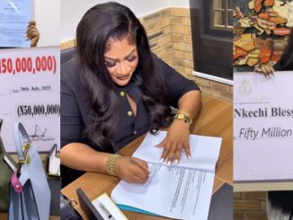 Nkechi Blessing Rejoices as She Signs Life-Changing Deal