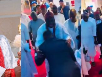 Heartwarming Moment Ooni of Ife Reunites with Old Friend Melts Hearts Online