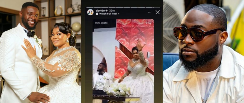 Ruby Ojiakor Celebrates as Davido Reposts Her Wedding Clip

