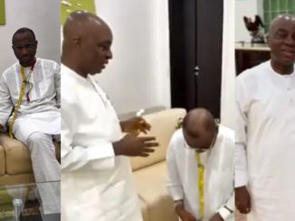 Seyi Vodi Gets Anointed by Bishop Oyedepo on Birthday Visit