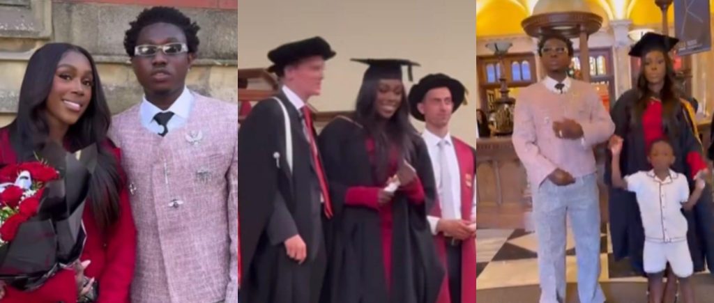Zlatan Ibile Celebrates Baby Mama Davita’s Graduation from Birmingham University