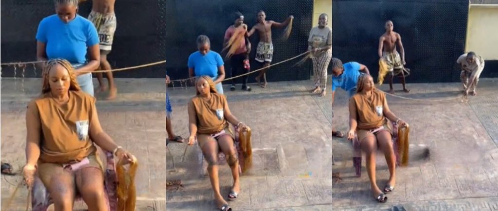 Lady Hilariously Describes Hair Braiding Scene as 'Construction Site' Due to Rope-Length Braids

