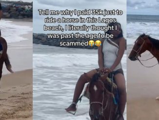 Lady Laments After Paying ₦35K for Horse Ride at Lagos Beach