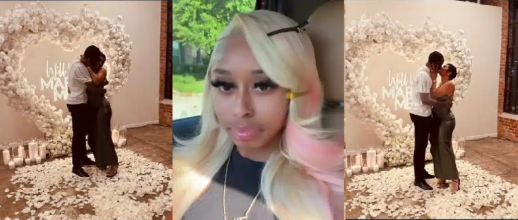 “I Cried Like A Baby”- Lady Overjoyed As Her Mother Gets Engaged To The Love Of Her Life