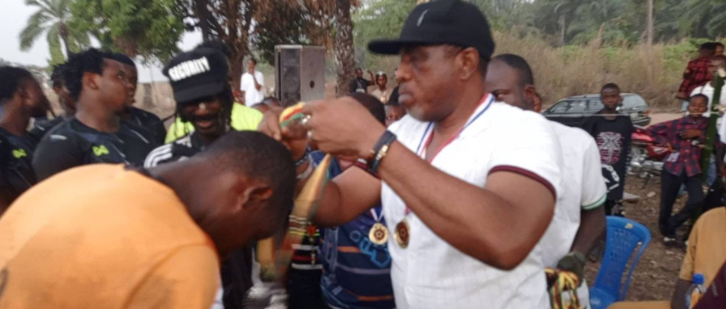 Outrage as Nigerian Senator is Caught on Camera Slapping Constituent at Football Tournament