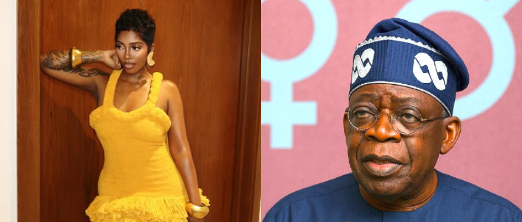 Tiwa Savage Reveals Tinubu Is Her Next-Door Neighbour, Sparks Reactions