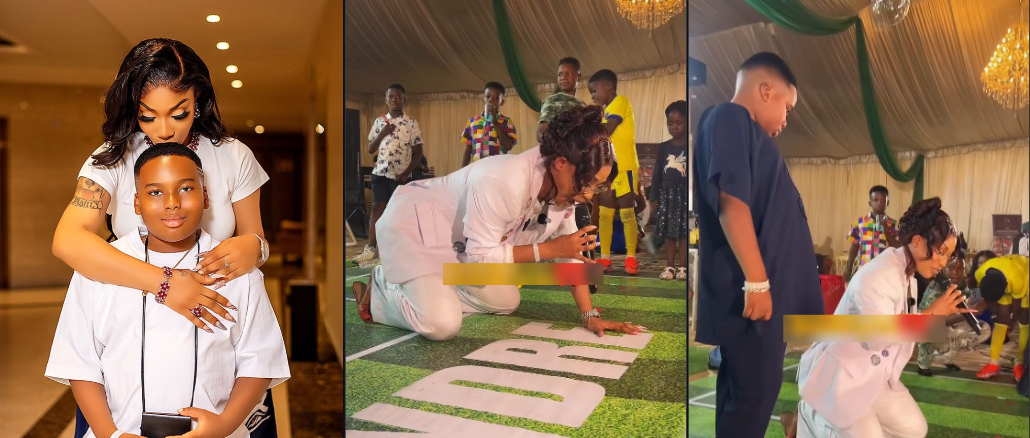 Tonto Dikeh’s Emotional Prayer For Son King Andre Sparks Online Buzz