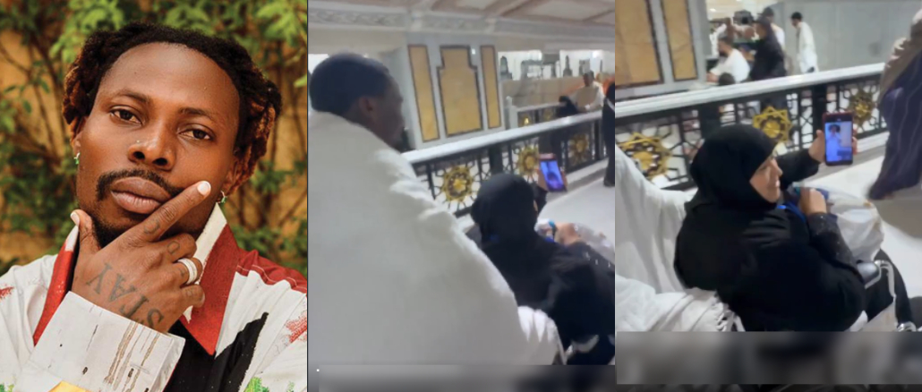 Asake Sparks Reactions After Helping Elderly Woman In Wheelchair During Mecca Pilgrimage