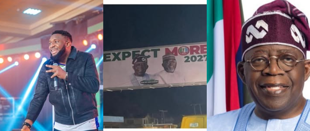 “Expect More in 2027? The One Wey You Do is Ok – Ebuka Songs Calls Out Tinubu Over 2027 Poster