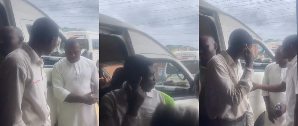 Moment Two Pastors At a Bus Park Got Into a F!ght Over Who Would Pray For a Bus About To Travel